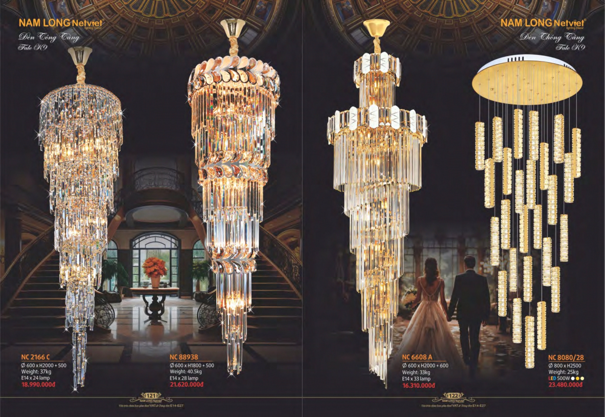 Bảng giá đèn trang trí Nam Long